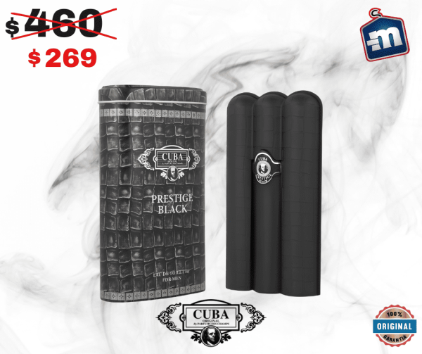 CUBA PRESTIGE BLACK 90 ML EDT SPRAY